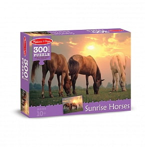 Пазл Лошади на закате, 300 элементов (Melissa&Doug, 8994_md)