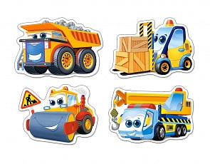 Пазлы Castorland – Забавные машинки, 3/4/6/9 элементов (Castorland, B-005024)