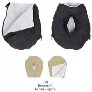 Муфта для рук раздельная Alpin, beige/whitewash (Altabebe, AL2801P-08)