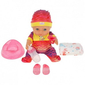 Интерактивный озвученный пупс Сонечка 30 см Барбарики пьет писает закрывает глаза 4 аксессуара (Карапуз, Y30-BB-Z-RU-21)