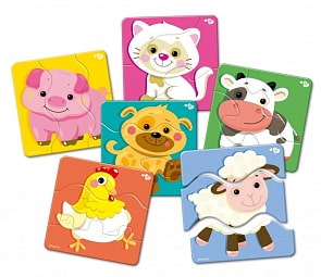 Пазлы-макси Зигзаг - Baby Toys. Домашние животные, 18 элементов (Десятое королевство, 02500ДК)