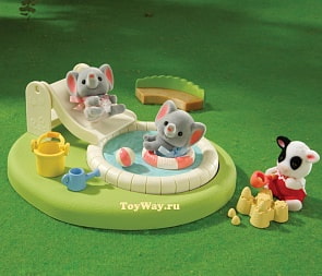 Sylvanian Families - Бассейн и песочница для малышей (Sylvanian Families, 2636st)