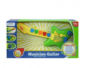 Гитара для малышей, звуковые и световые эффекты (Shantou Gepai, 777-4)