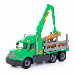 Автомобиль-лесовоз Майк, в сеточке (Полесье, 55651)