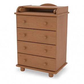 Комод детский Гандылян КО-2010-5 Аистенок mini, вишня (Gandylyan, GAN-КО 2010-5_вишня)