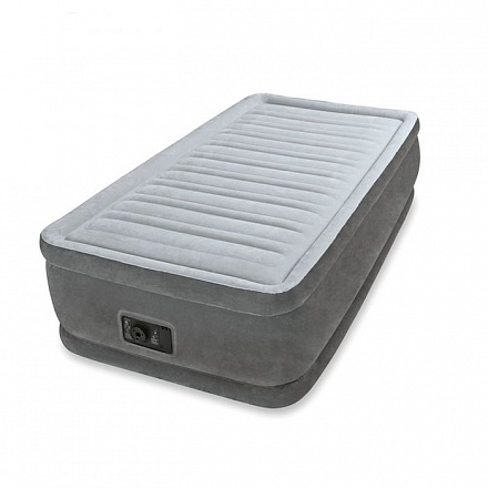Надувной матрас-кровать - Twin Comfort-Plush 99 х 191 х 46 см, встроенный насос 220V 