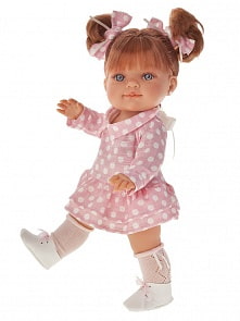 Кукла Констация в платьице в горошек, 38 см (Antonio Juan Munecas, 2270P)