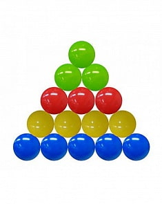 Шарики пластиковые цветные, 100 штук, Ø85 мм (Рыжий Кот, И-1503)