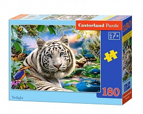 Пазл Белый тигр, 180 элементов (Castorland, B-018192)