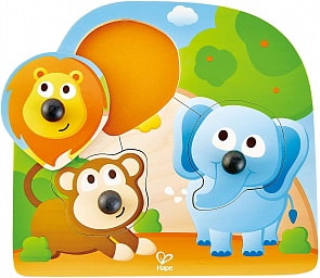Головоломка-мозаика Большие носы - Джунгли (Hape, E1310_HP)