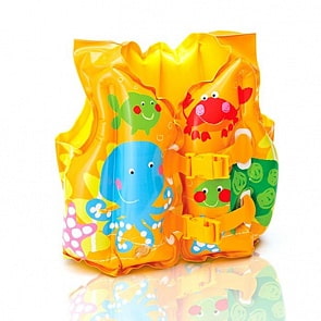 Надувной жилет Веселые рыбки, 3-5 лет (Intex, с59661)