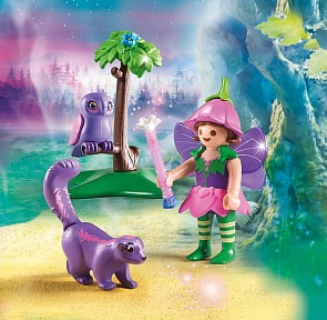 Игровой набор - Феи: Девочка-фея с животными друзьями (Playmobil, 9140pm)