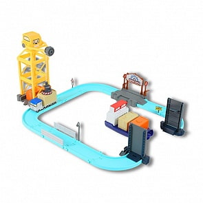 Набор игровой – Порт с разводным мостом, Poli Robocar (Silverlit, 83083)