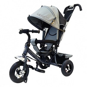 Велосипед 3-колесный Lexus Trike, колеса Eva 10 и 8 ", регулируемая спинка, задний тормоз, цвет - серый (Lexus Trike, 950-N108-GREYsim)