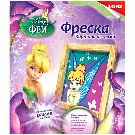 Картина из песка. Фреска Disney - Фея Динь-Динь 