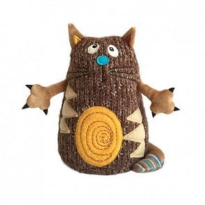 Кот - Котейка, 15 см, коричневый (Gulliver, 51-K49204F)