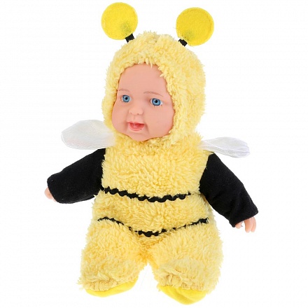 Интерактивная кукла – Пупс Юляша в костюме пчелки, песня и 3 стиха А. Барто, 25 см 