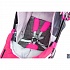 Санки-коляска Snow Galaxy - City-1 - Мишка со звездой, цвет розовый на больших колесах Ева, сумка, варежки  - миниатюра №9