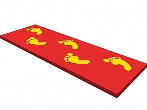 Коврик – Босоножки, средний (Romana, ДМФ-ЭЛК-15.03.04)