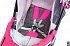 Санки-коляска Snow Galaxy City-1-1 - Мишка со звездой на розовом, на больших надувных колесах, сумка, варежки  - миниатюра №7