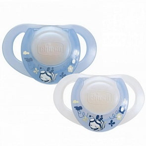 Пустышка латексная 4+, 2 шт, голубой (Chicco, 5706.00)
