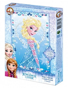 Рисунок с пайетками - Холодное сердце. Эльза (Десятое королевство, 01830ДК)