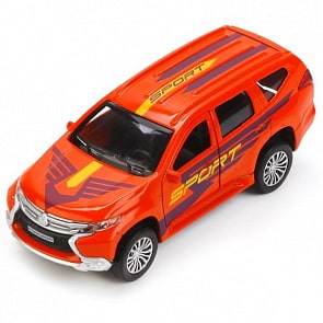 Металлическая инерционная машина - Mitsubishi Pajero Sport, 12 см (Технопарк, PAJERO-S-SPORTsim)