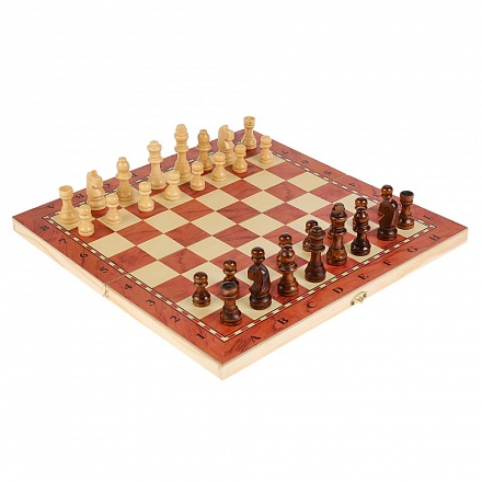 Игра настольная 3-в-1 - Шашки, шахматы, нарды 