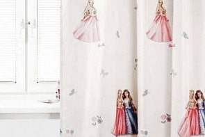 Портьера детская - Золушка, белый (ТАС, GS0179)