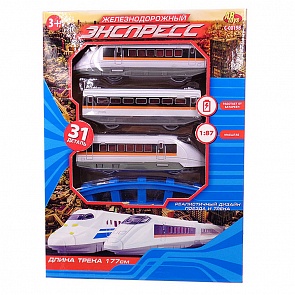 Железная дорога - Экспресс, 177 см, 31 предмет (ABtoys, C-00198)