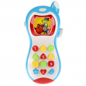 Обучающий телефон, 50 песен, загадок, скороговорок и звуков, свет (Умка, B1422778-R)
