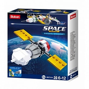 Конструктор Космический корабль, 58 деталей (Sluban, M38-B0731H)