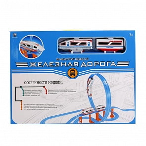 Железная дорога на батарейках, свет, длина полотна – 468 см. (Tongde, T455-D4181)