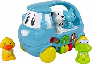 Машинка-сортер с животными (свет, звук), 22 см (Simba, 4011117)