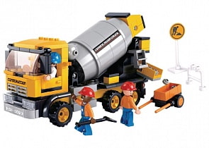 Конструктор с фигурками – Бетономешалка, 296 деталей (Sluban, M38-B0550)