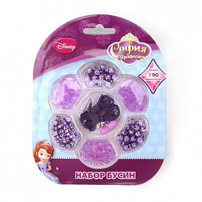 Набор бусин Disney София, более 190 деталей, подвески (Multiart, 22563sim)