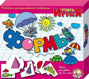 Игра настольная. Учимся: Формы (ДЕСЯТОЕ КОРОЛЕВСТВО, 00059ДК)