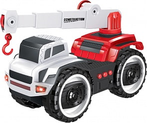 Городской фрикционный автокран, 20 см, свет и звук (1toy, Т16943)