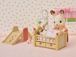 Игровой набор из серии Sylvanian Families - Детская комната и горка (Epoch, 5288) - миниатюра