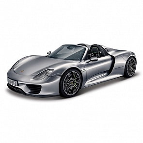 Машина Porsche 918 Spyder, 1:24, металлическая (Bburago, 18-21076) Машина Porsche 918 Spyder, 1:24, металлическая (Bburago, 18-21076)