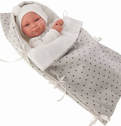 Кукла-младенец Габриэль в белом, 42 см 