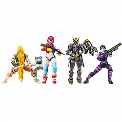 Набор фигурок Fortnite, 4 штуки, с аксессуарами, 2 волна (Jazwares, FNT0340) - миниатюра