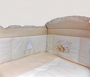 Бампер в кроватку - Светик, желтый (Labeillebaby, 4023-bm)