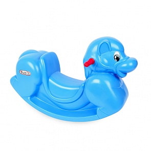 Детские напольные качели Пони для дома и улицы, голубой (Haenim Toy, HN-761)