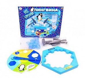 Настольная игра – Не урони пингвина, 47 деталей (ABtoys, PT-00858)