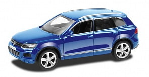 Металлическая машина - Volkswagen Touareg, 1:43, синий (RMZ City, 444014-BLU)