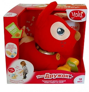 Интерактивный щенок «Дружок» со световыми и звуковыми эффектами (YAKI, 0103)