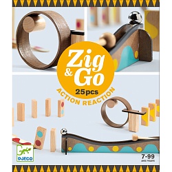 Конструктор – Zig & Go, 25 деталей (Djeco, 05642) - миниатюра