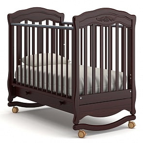 Кровать детская Гандылян К-2003-2 Шарлотта, махагон (Gandylyan, GAN-К-2003-2_махагон)