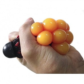 Стрессбол "Жмяка" красно-оранжевый (Family Fun, STB002)